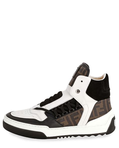 sneakers fendi hombre|saks fendi high top sneakers.